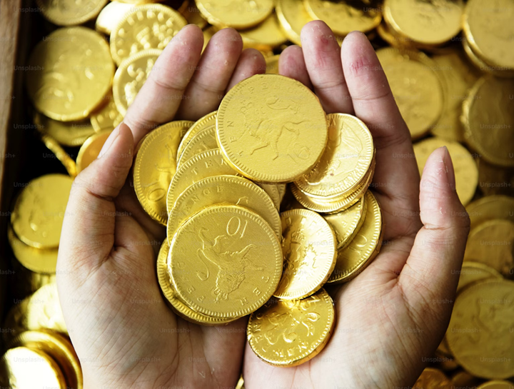 Gold coins set 4